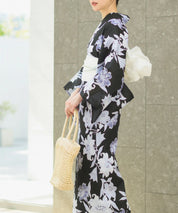 夏花浴衣 月下の百合調べ 4点セット(浴衣・兵児帯・腰紐×2)