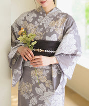 夏花浴衣 和花の柔香 4点セット(浴衣・兵児帯・腰紐×2)