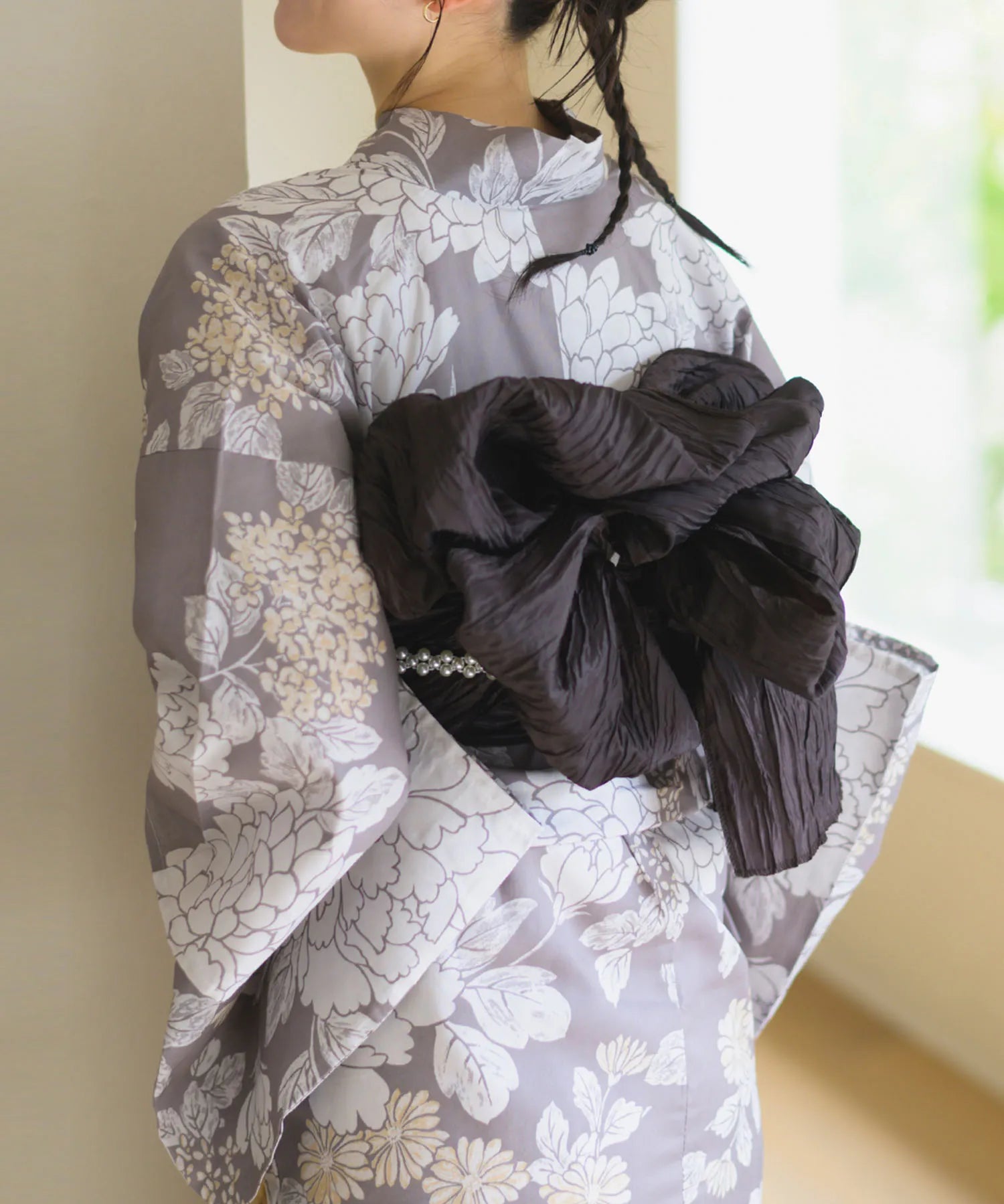 夏花浴衣 和花の柔香 4点セット(浴衣・兵児帯・腰紐×2)