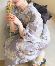 夏花浴衣 和花の柔香 4点セット(浴衣・兵児帯・腰紐×2)