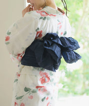 夏花浴衣 白昼の紅椿 4点セット(浴衣・兵児帯・腰紐×2)