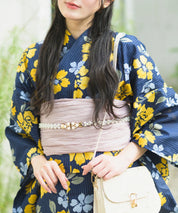 夕涼浴衣 星夜の花姫 二部式3点セット(上衣・下衣・兵児帯)