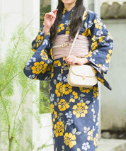 夕涼浴衣 星夜の花姫 二部式3点セット(上衣・下衣・兵児帯)