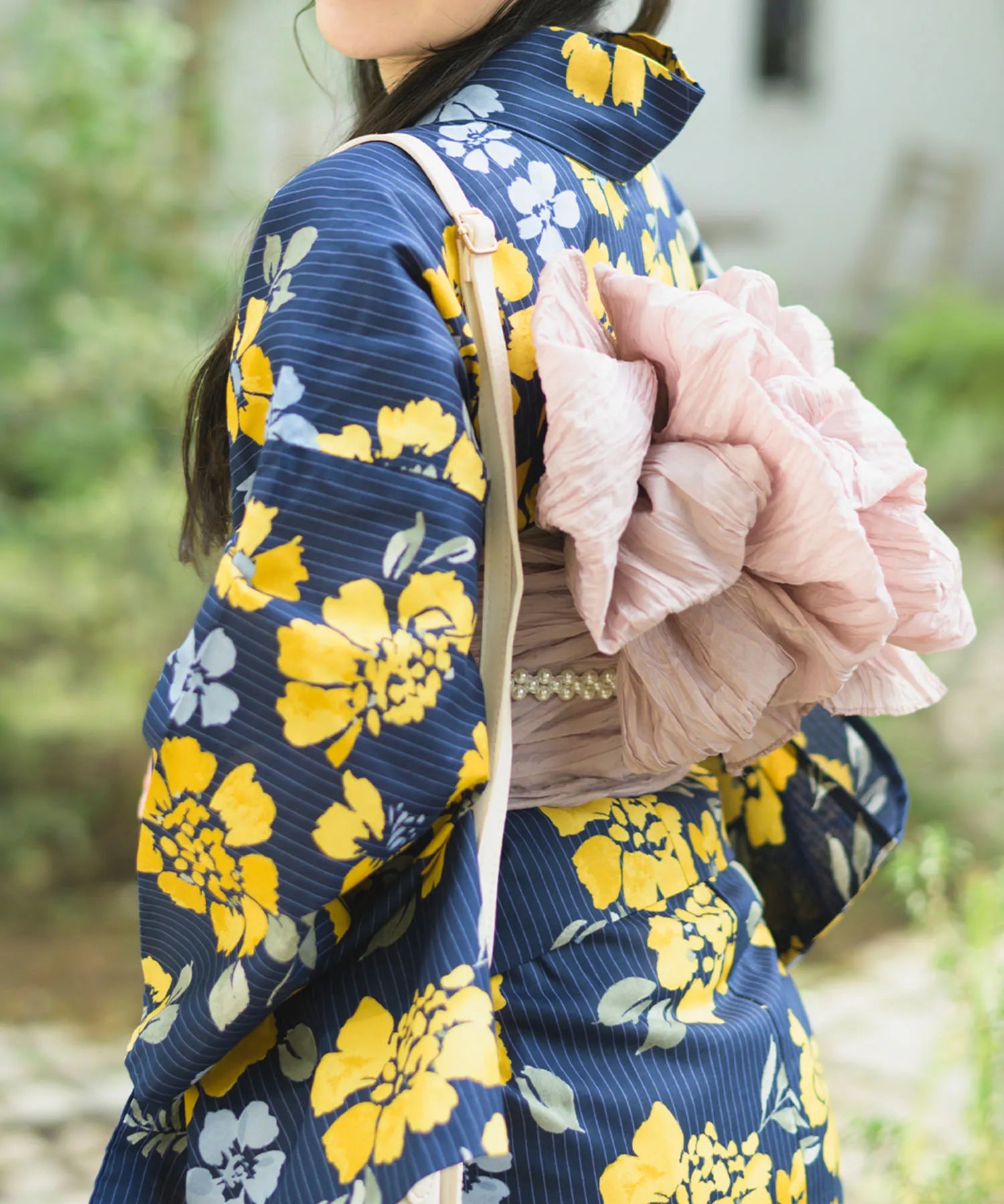 夕涼浴衣 星夜の花姫 二部式3点セット(上衣・下衣・兵児帯)