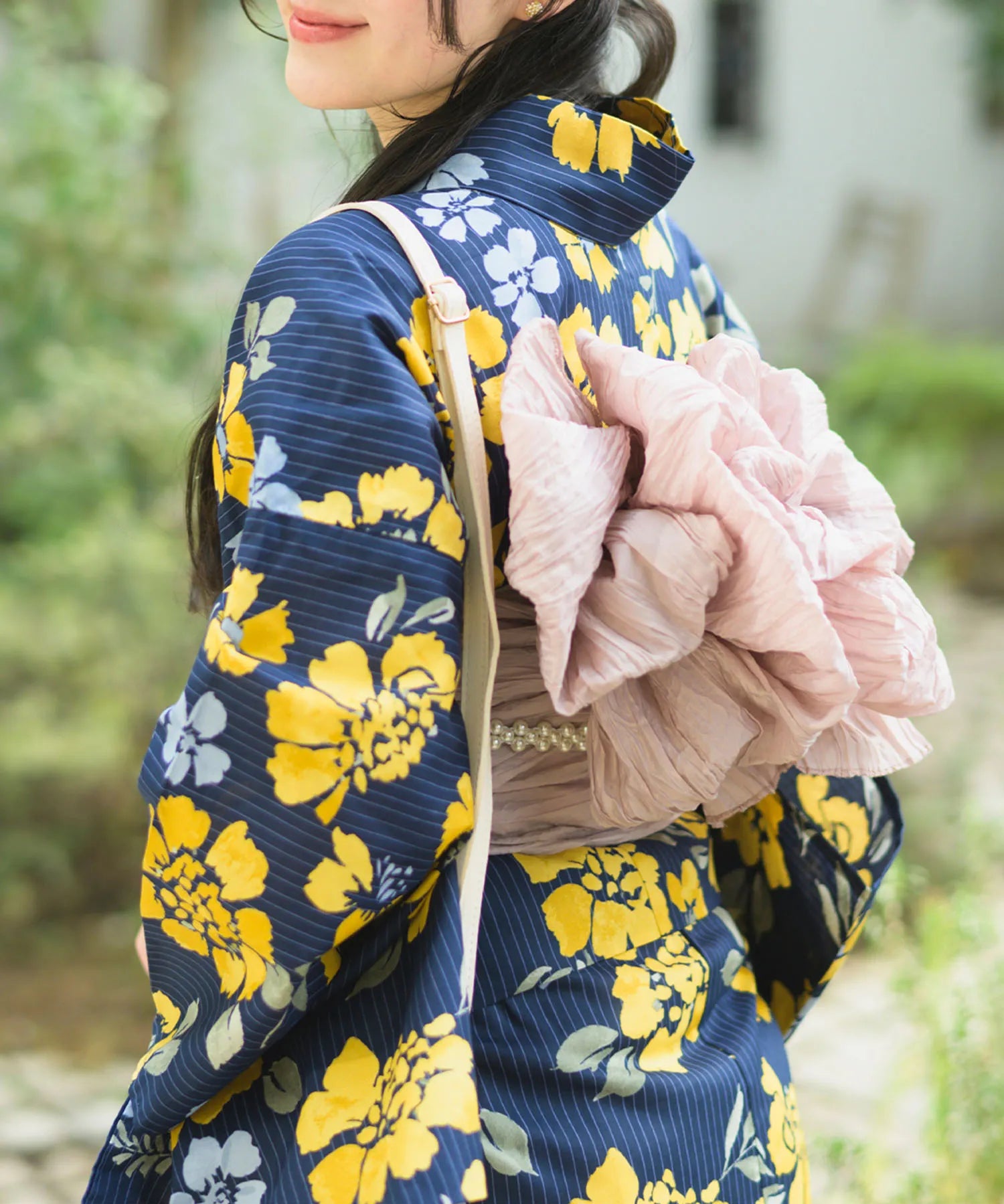 夕涼浴衣 星夜の花姫 二部式3点セット(上衣・下衣・兵児帯)