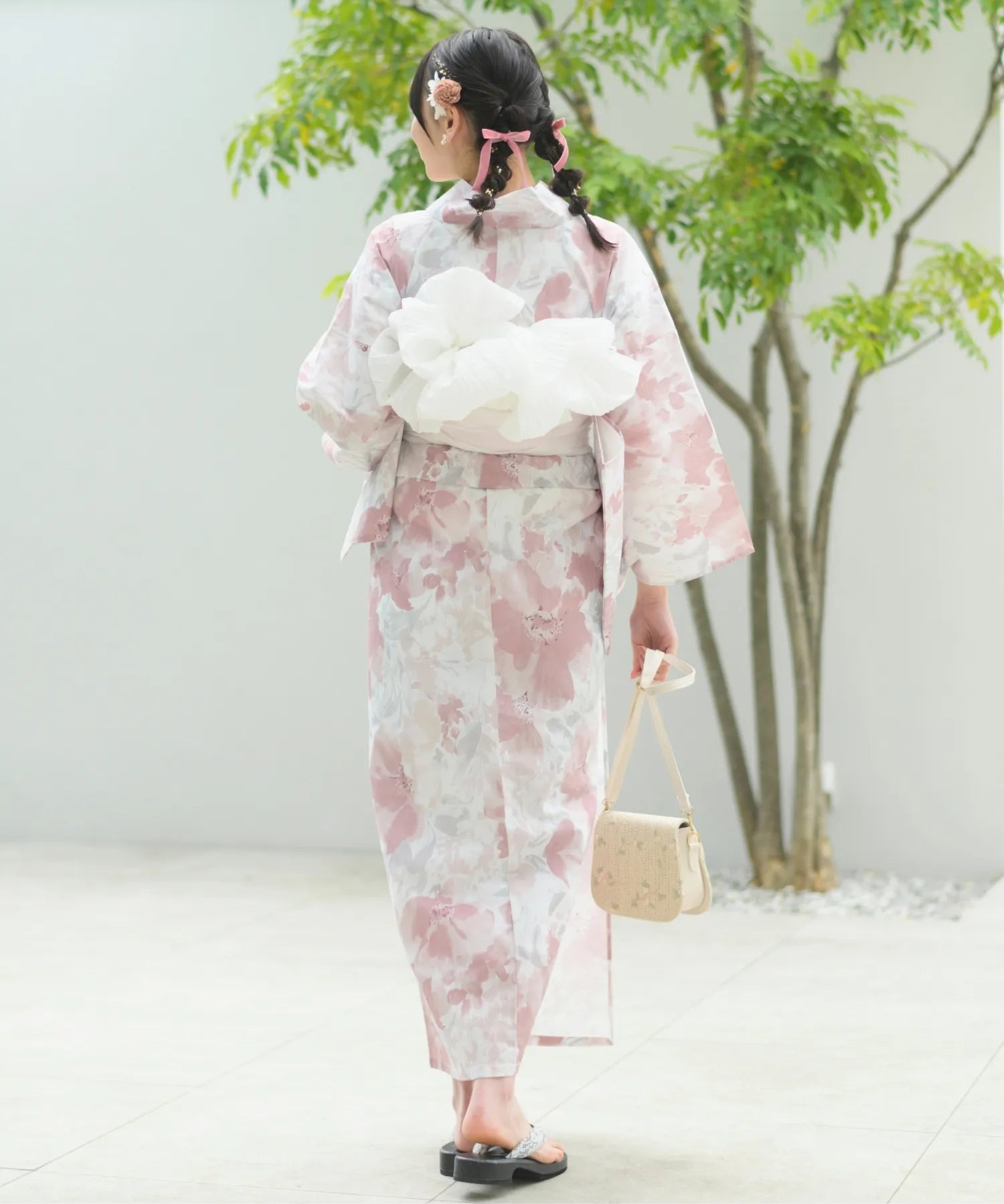 夏恋浴衣 恋花模様 単品