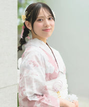 夏恋浴衣 恋花模様 単品