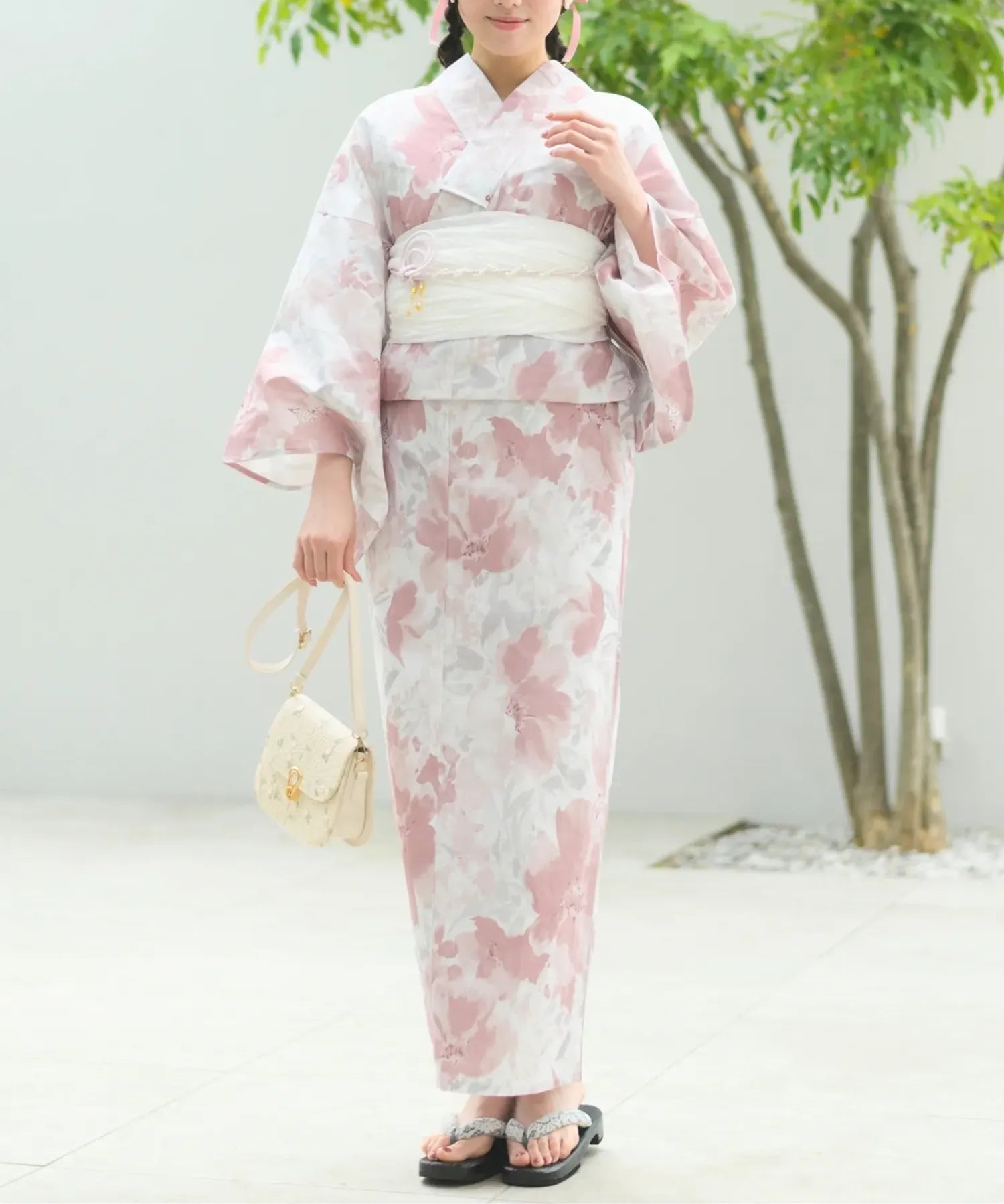 夏恋浴衣 恋花模様 単品