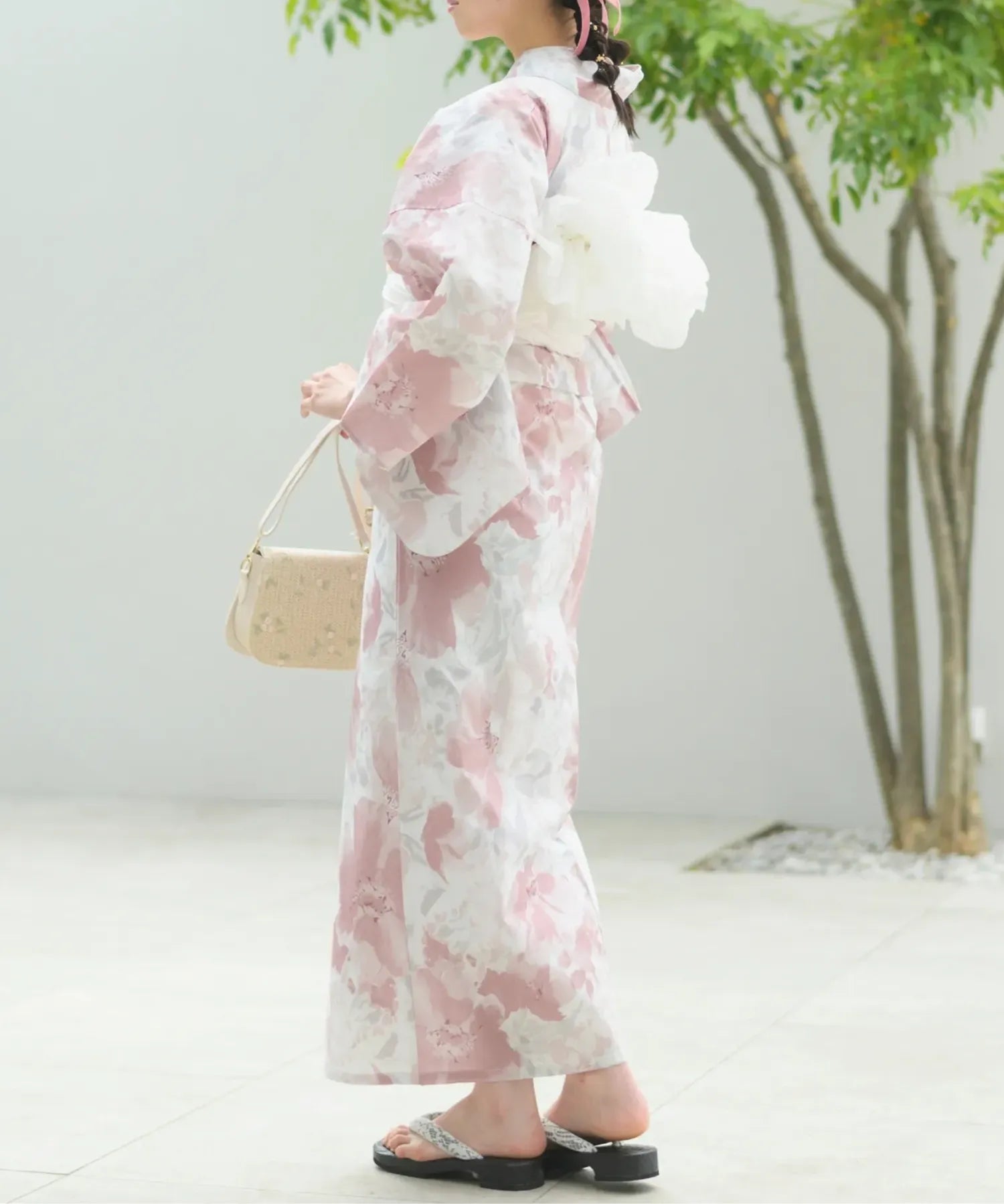 夏恋浴衣 恋花模様 単品