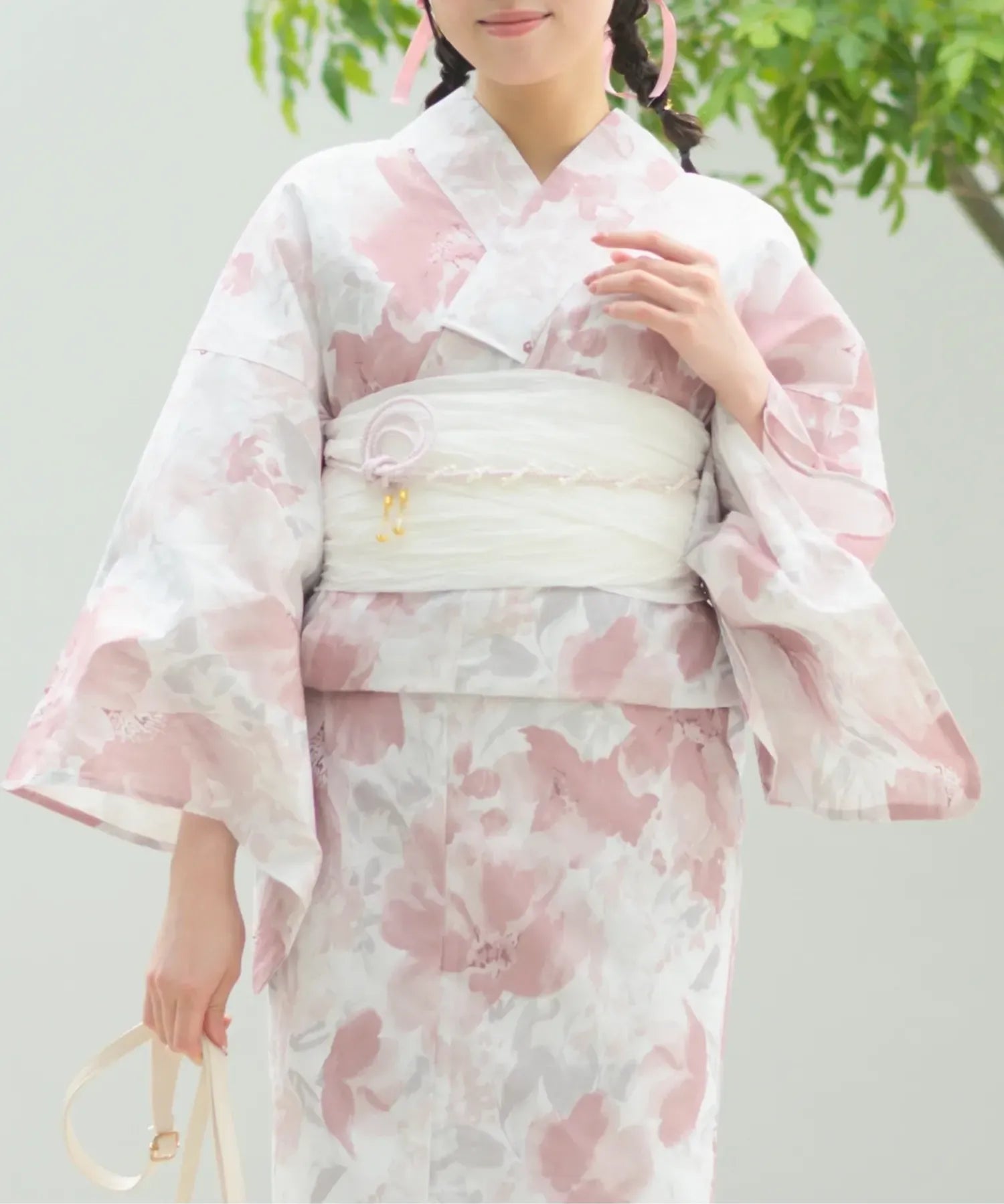 夏恋浴衣 恋花模様 単品