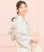 夏恋浴衣 ふわり淡花咲き 単品