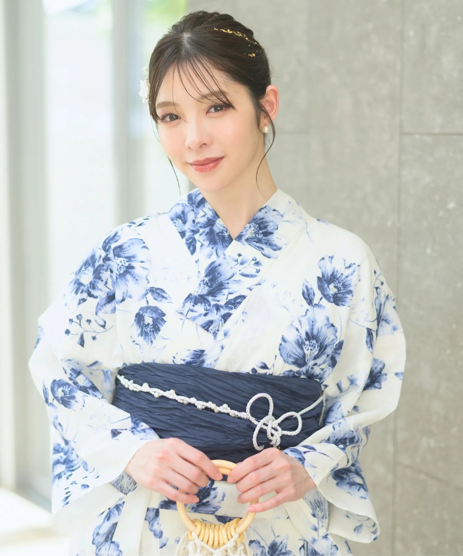 夏恋浴衣 艶麗深椿 単品