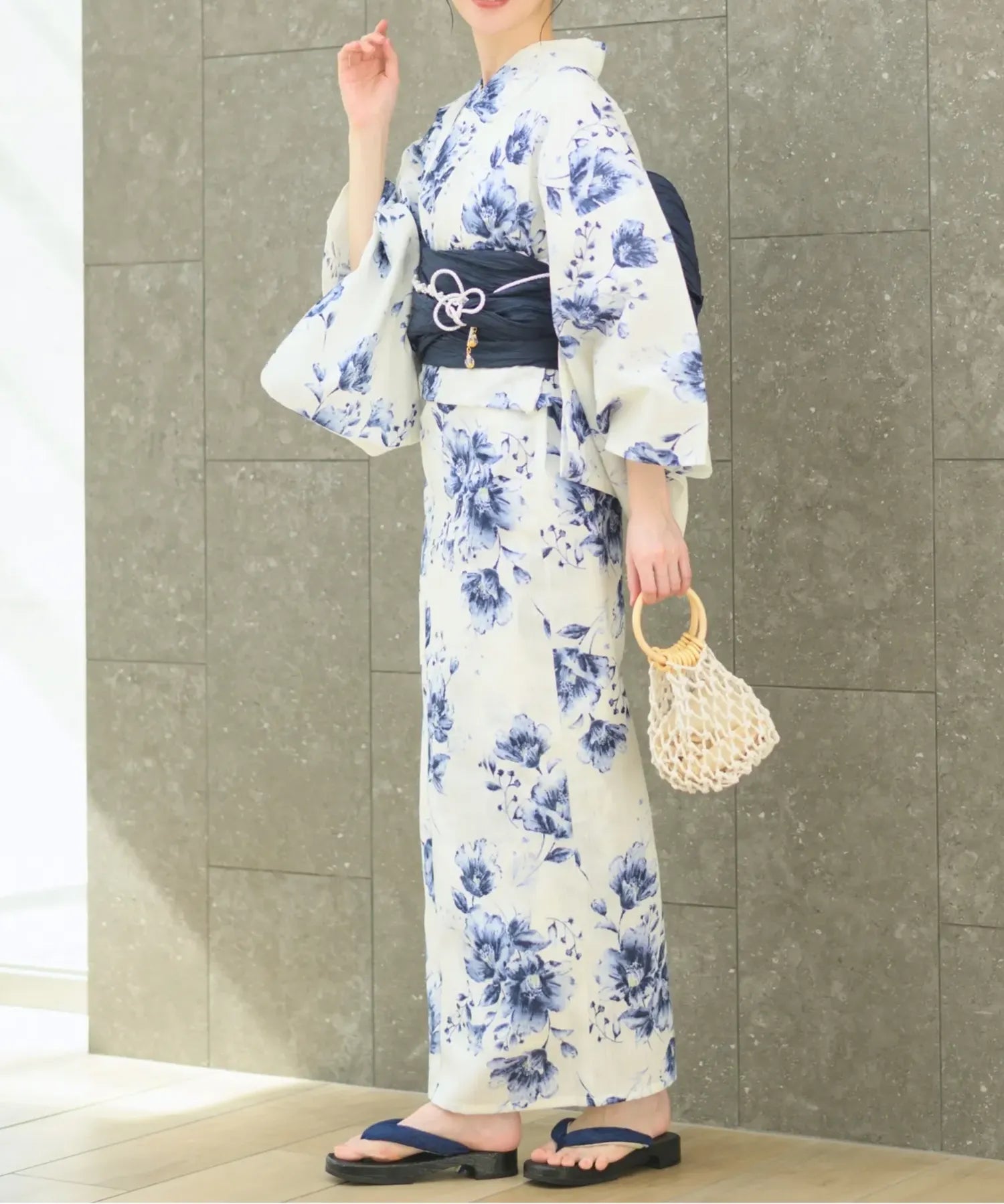 夏恋浴衣 艶麗深椿 単品