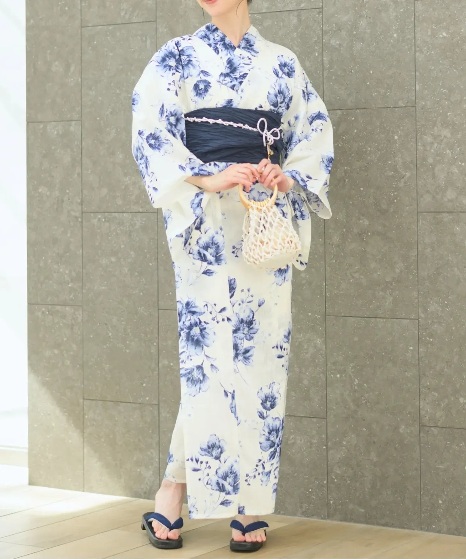 夏恋浴衣 艶麗深椿 単品