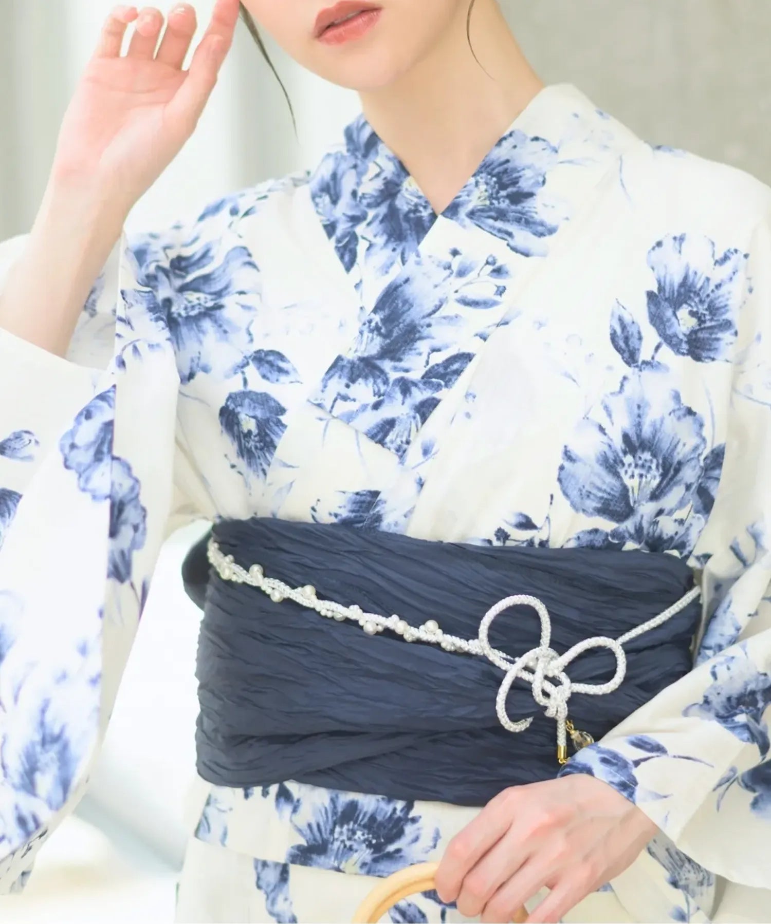 夏恋浴衣 艶麗深椿 単品