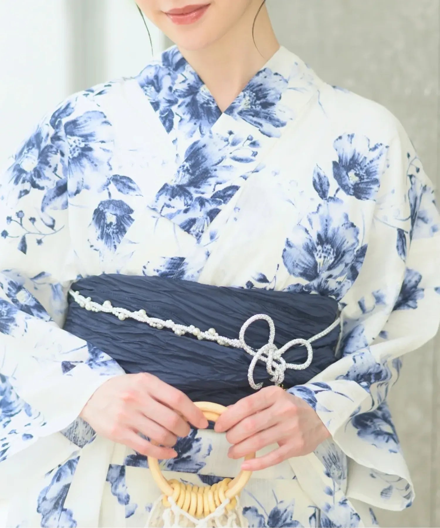 夏恋浴衣 艶麗深椿 単品