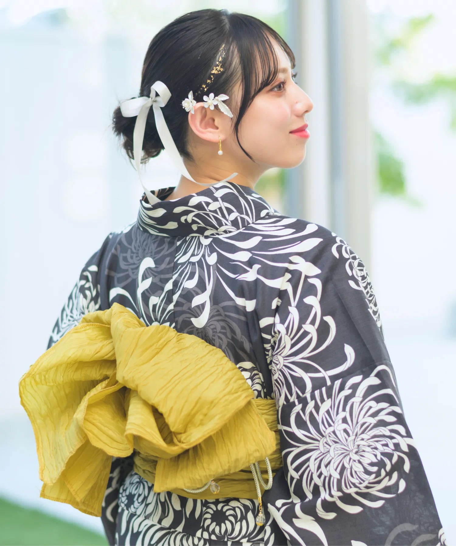 夏恋浴衣 月影の菊詩 単品