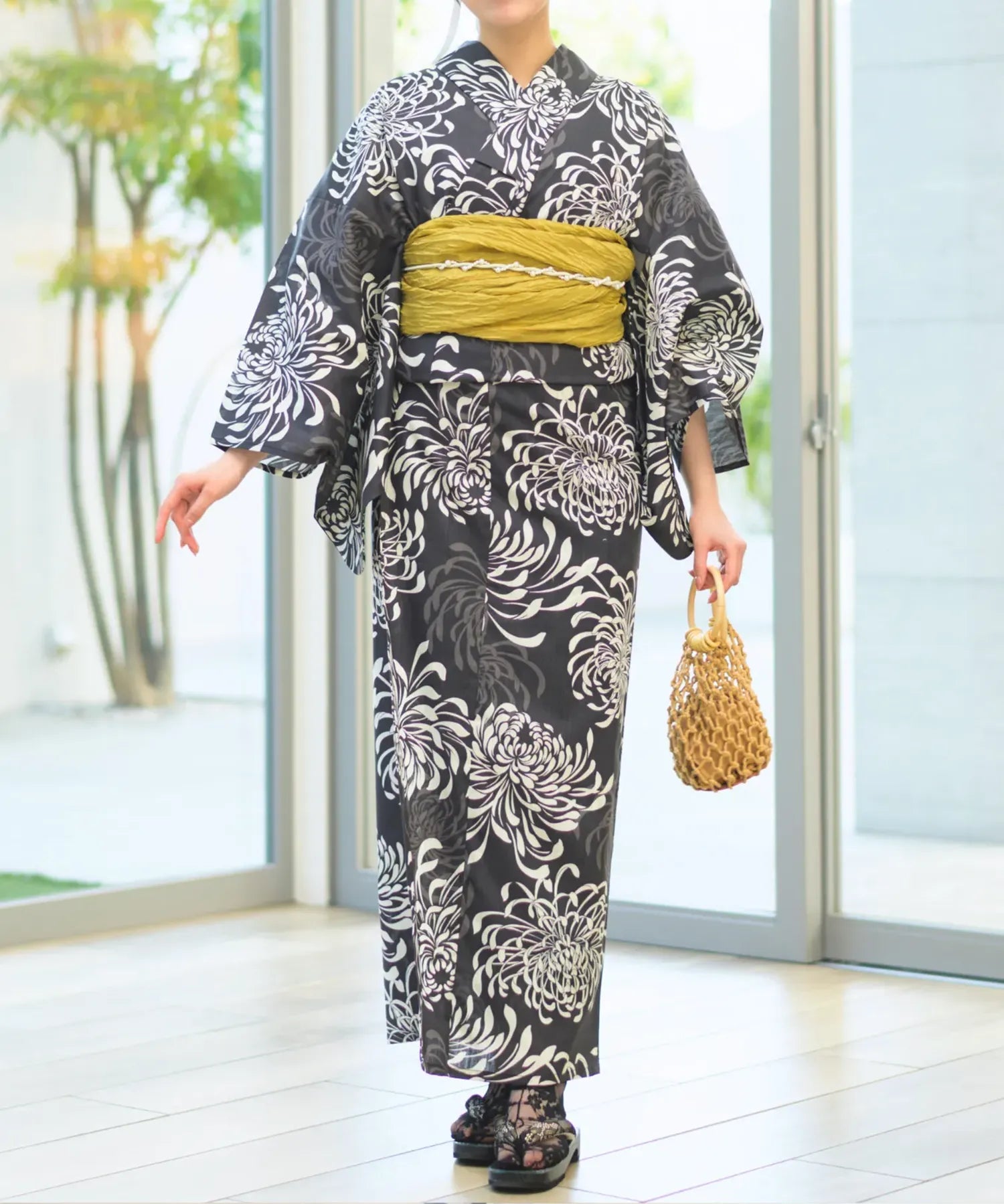 夏恋浴衣 月影の菊詩 単品