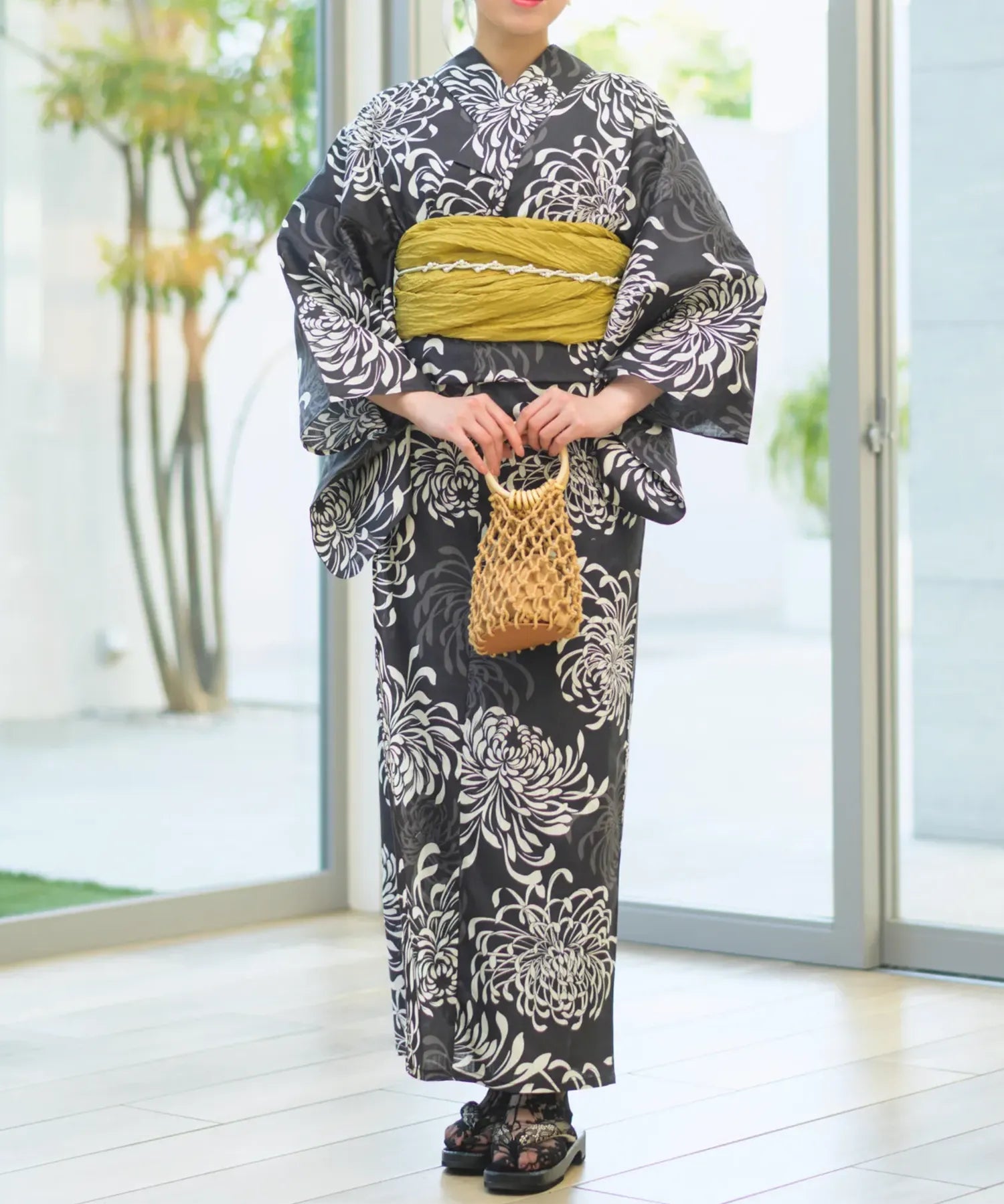 夏恋浴衣 月影の菊詩 単品