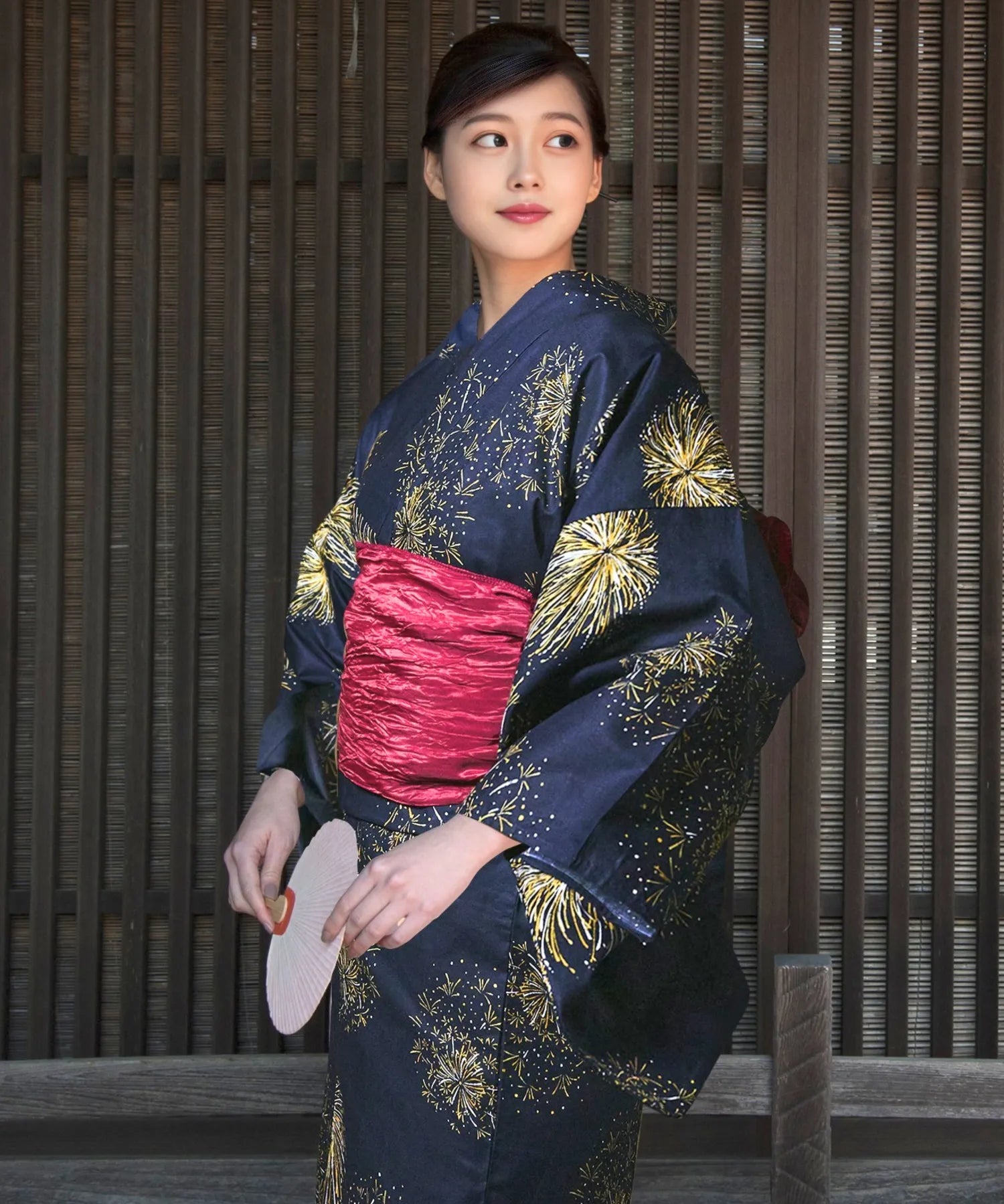 儚夏浴衣 紺夜の儚火 単品