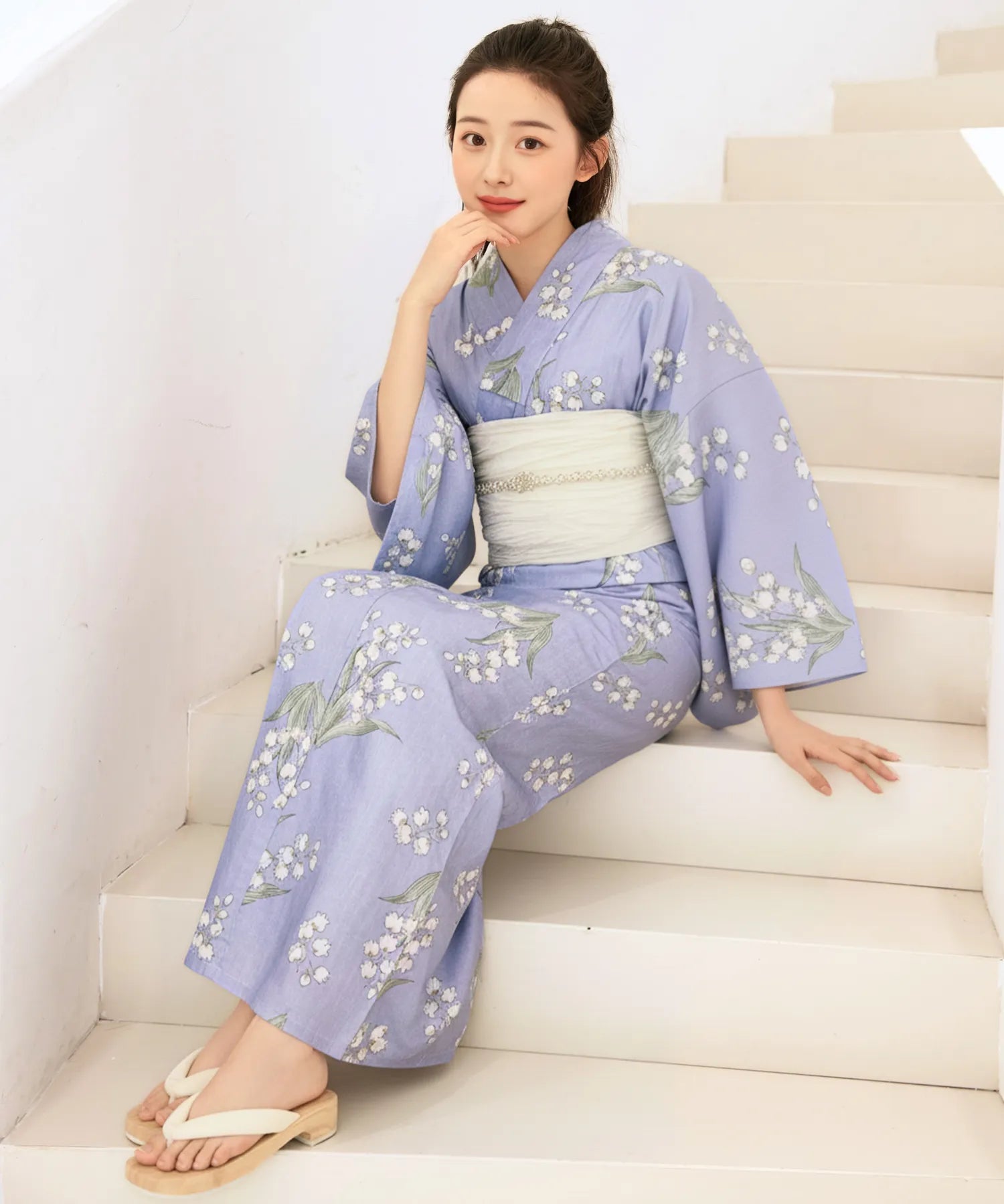 儚夏浴衣 幻想レトロブルーム 単品