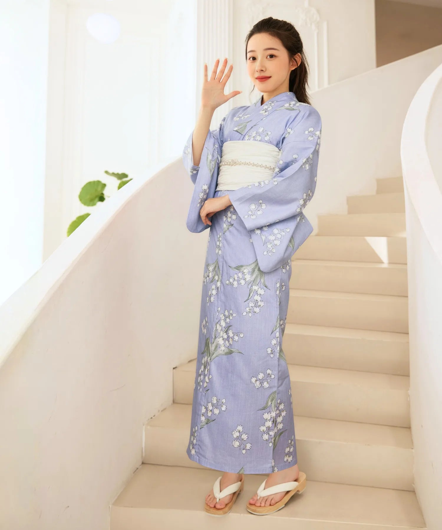 儚夏浴衣 幻想レトロブルーム 単品