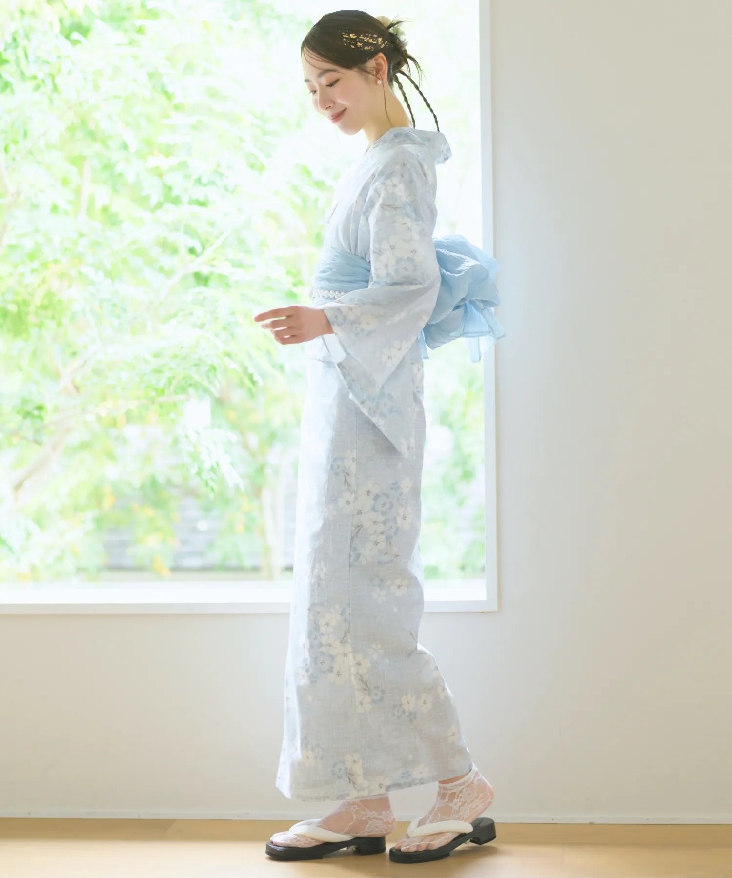 儚夏浴衣 水涼撫子 単品