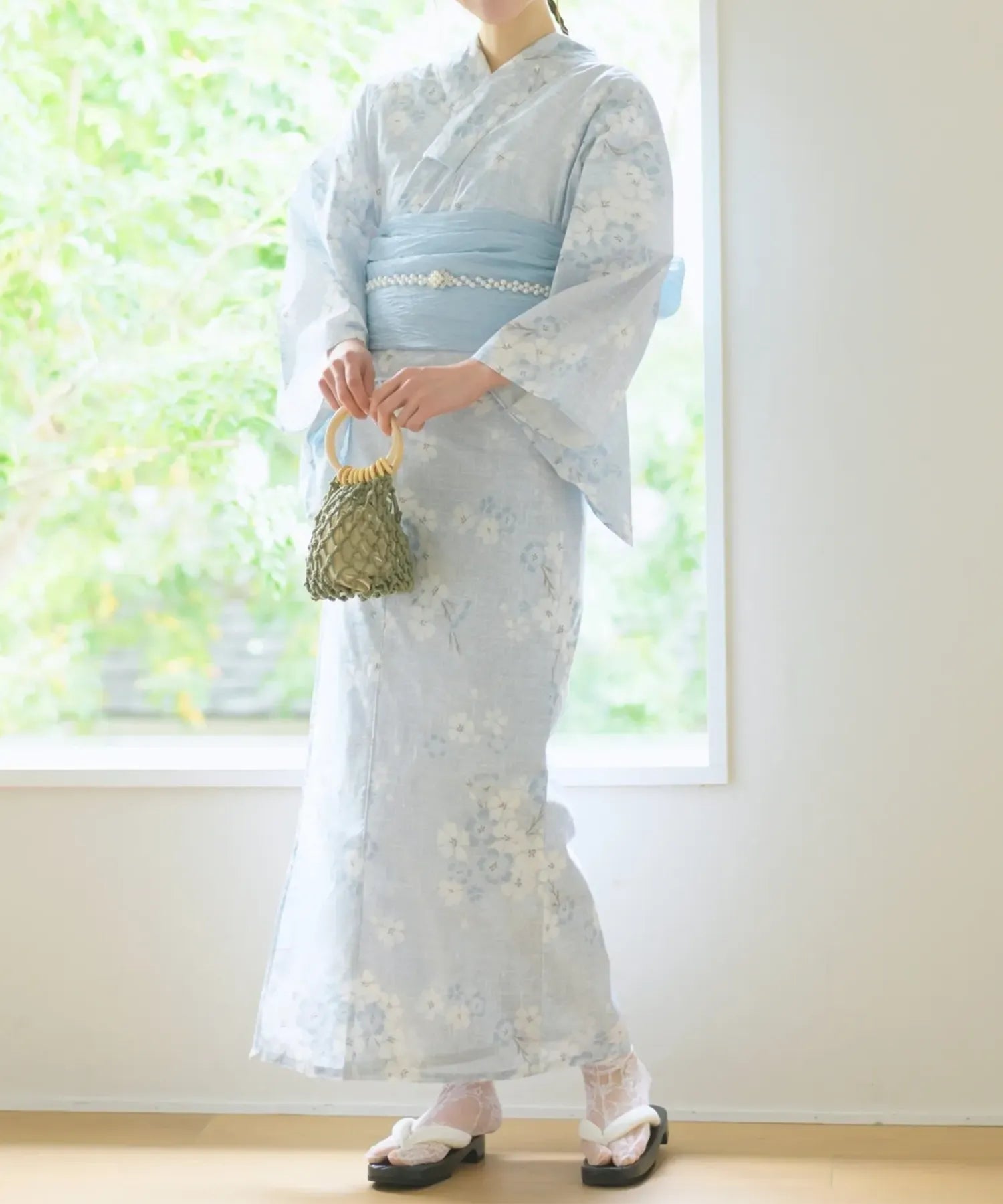 儚夏浴衣 水涼撫子 単品