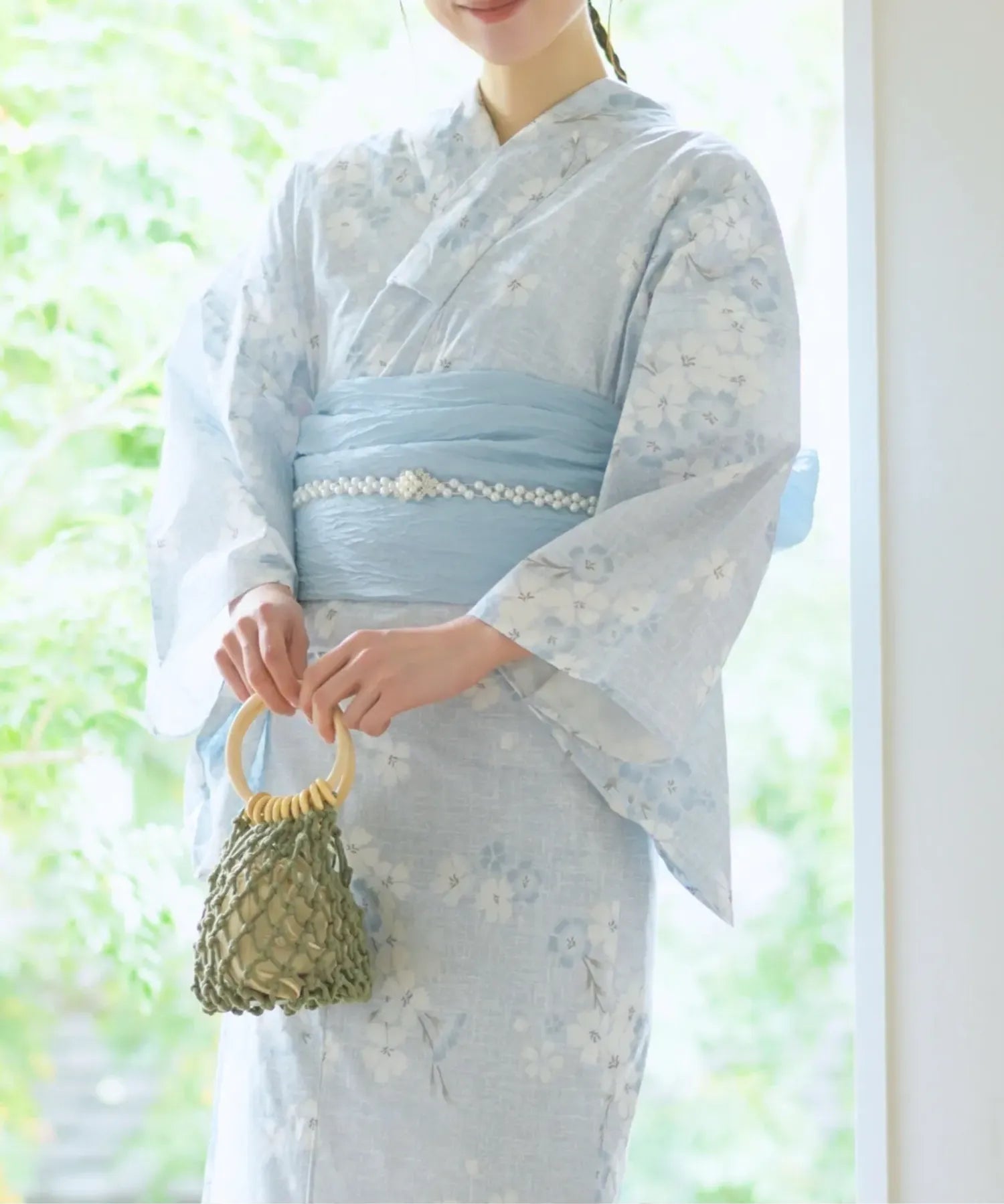 儚夏浴衣 水涼撫子 単品