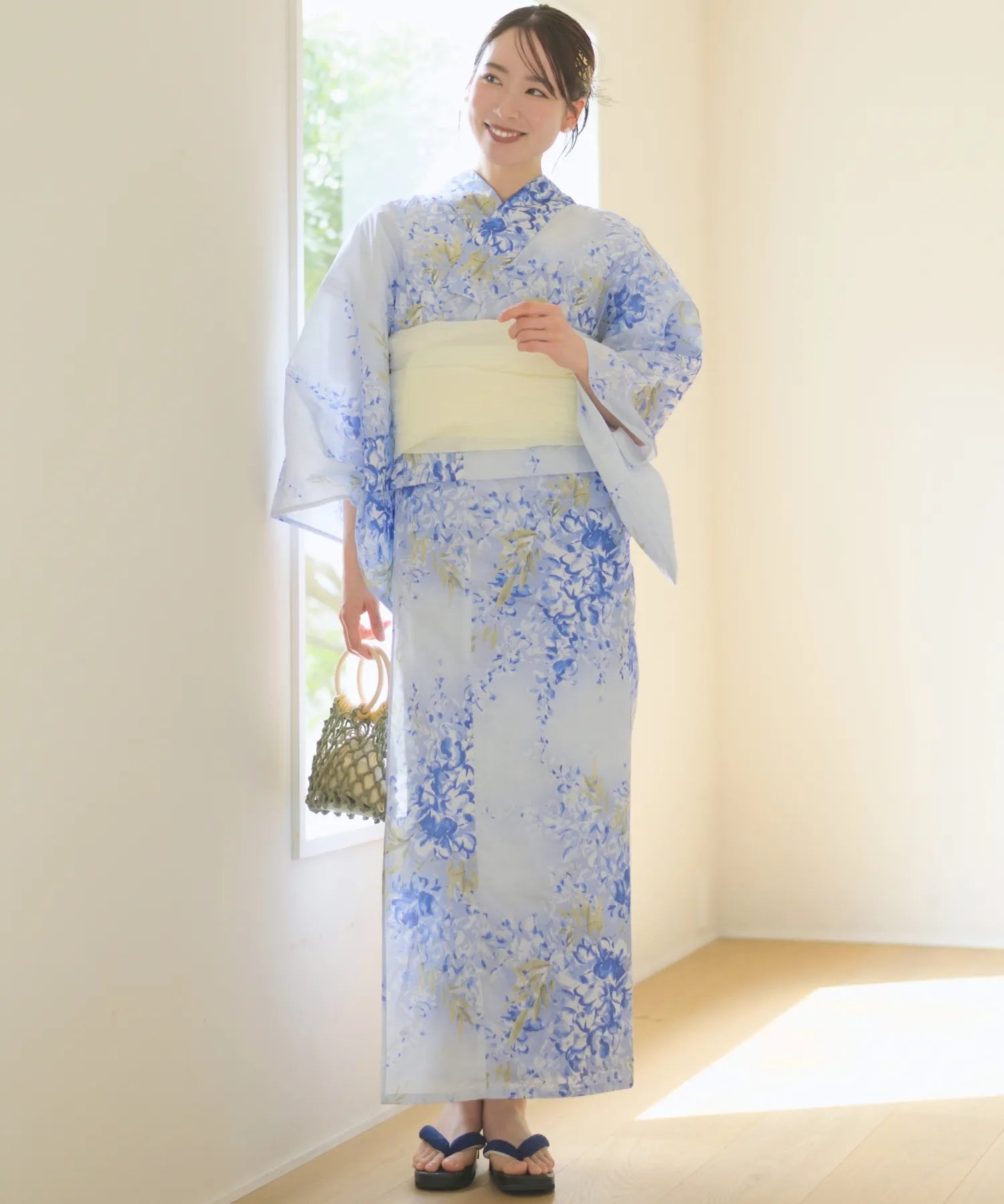 儚夏浴衣 藤露の涼風 単品