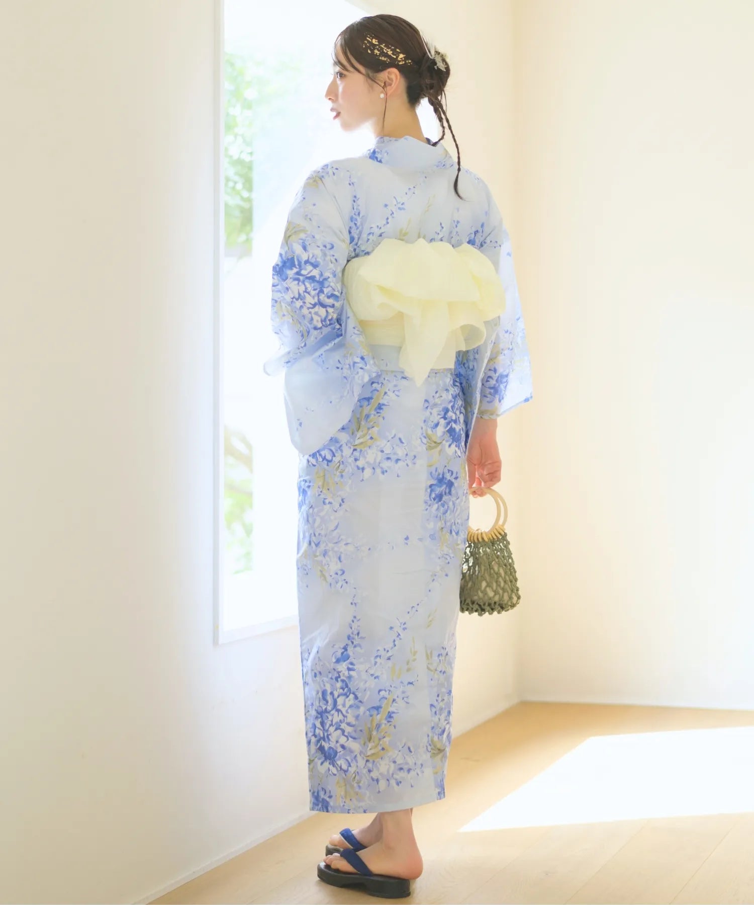 儚夏浴衣 藤露の涼風 単品