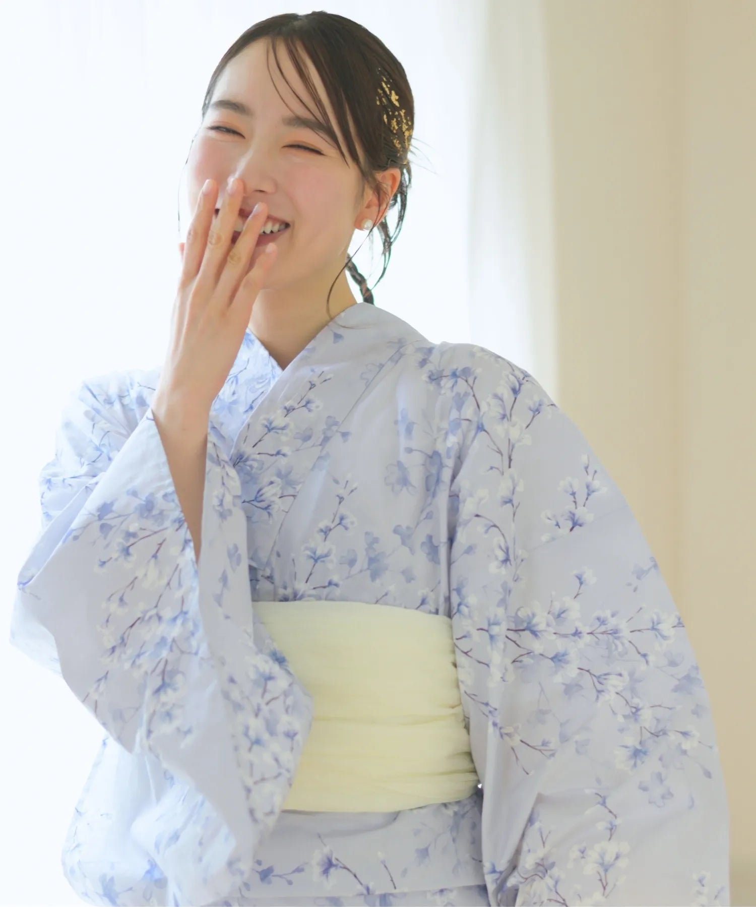 儚夏浴衣 木蓮雲隠れ 単品