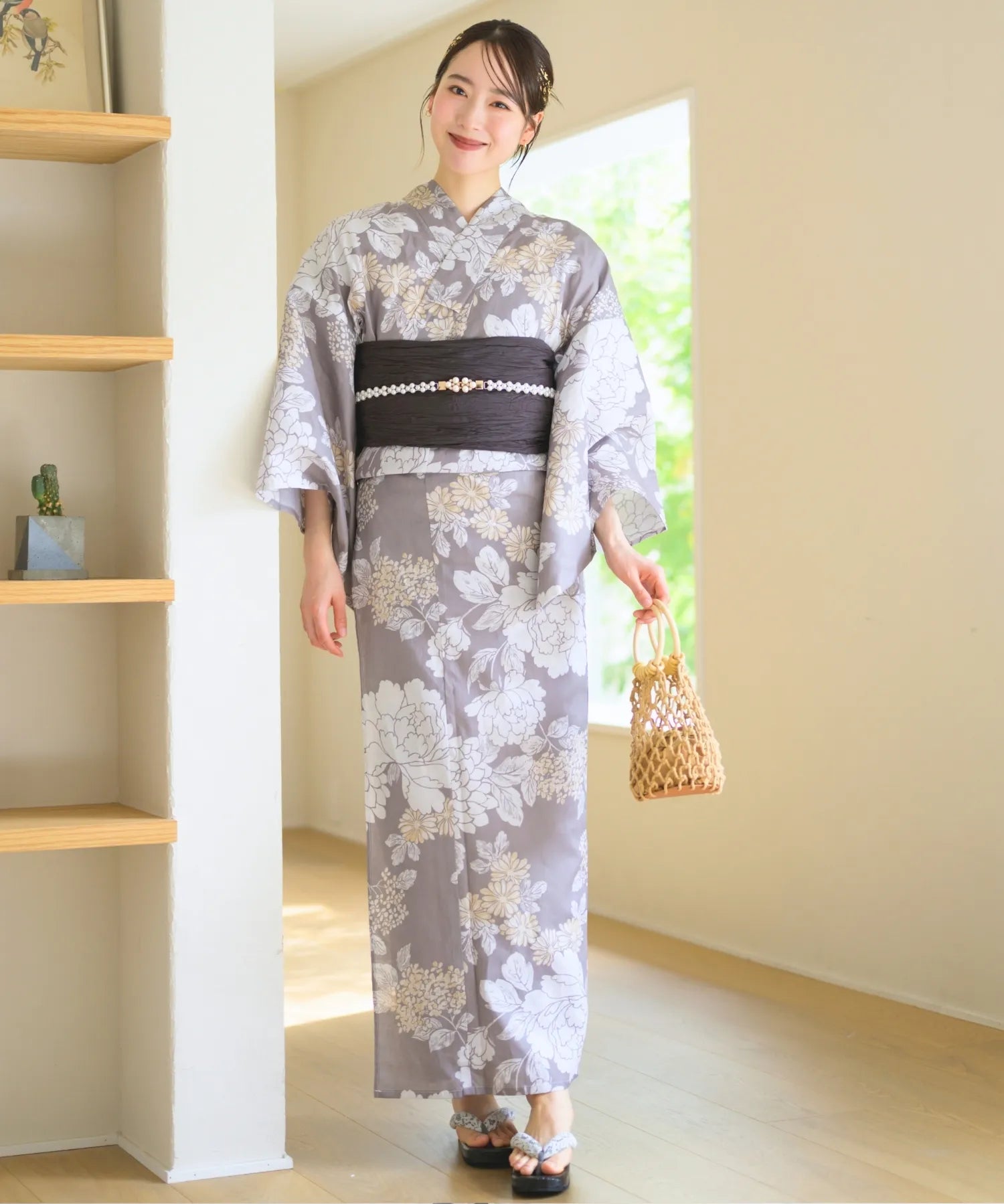 儚夏浴衣 和花の柔香 単品