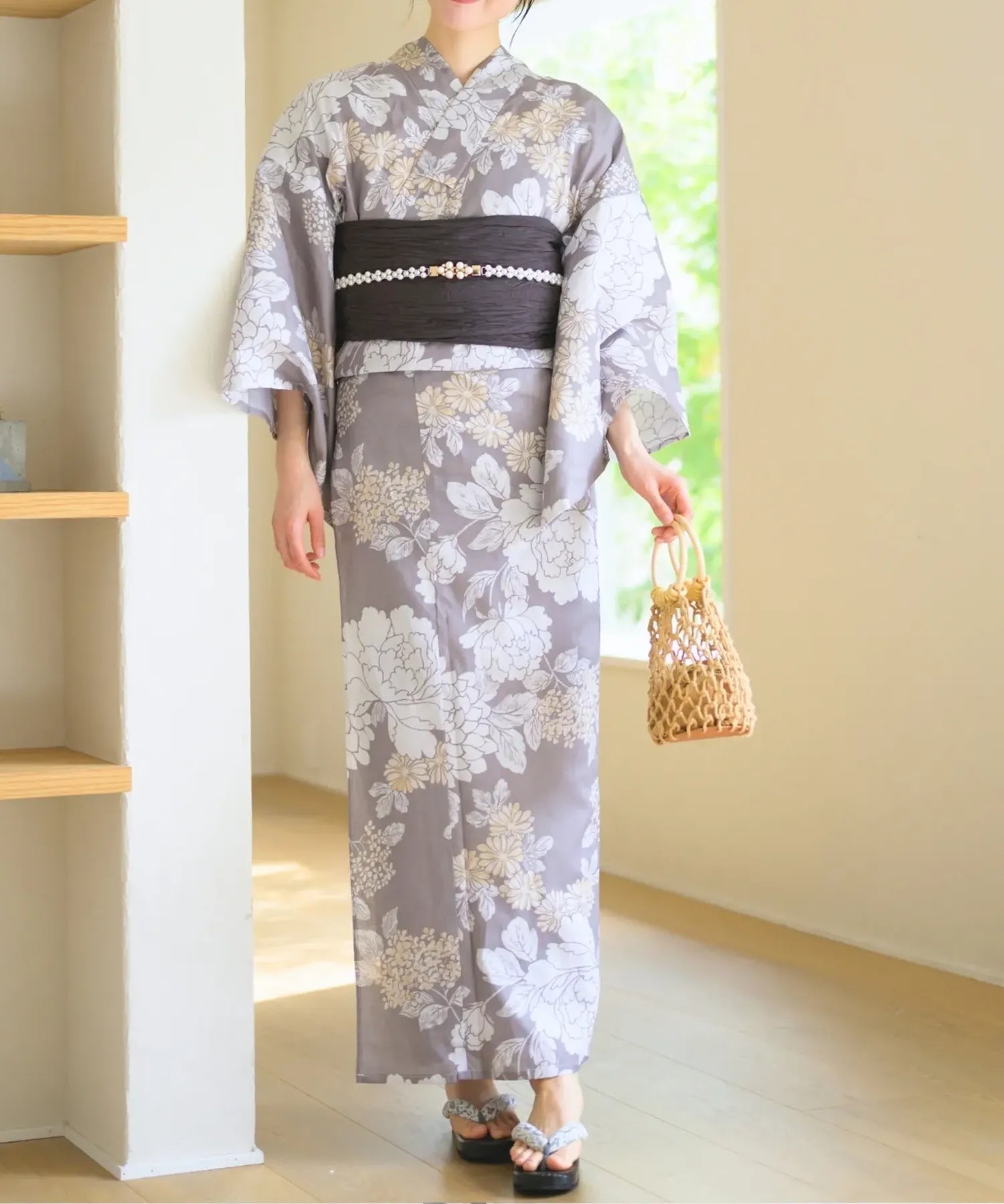 儚夏浴衣 和花の柔香 単品