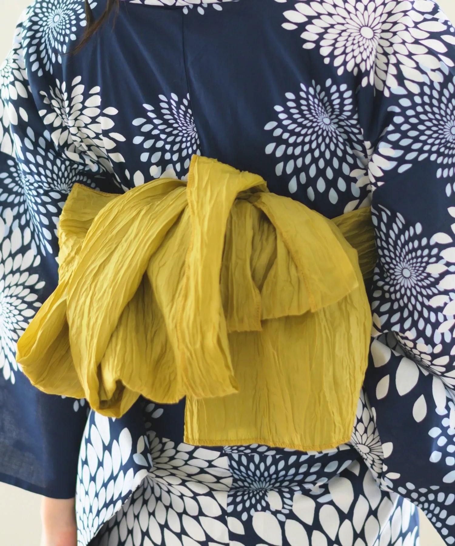 儚夏浴衣 紺菊華 単品