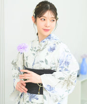 儚夏浴衣 淡花映し 単品