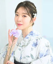 儚夏浴衣 淡花映し 単品