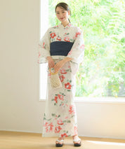 儚夏浴衣 白昼の紅椿 単品