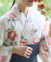 儚夏浴衣 白昼の紅椿 単品