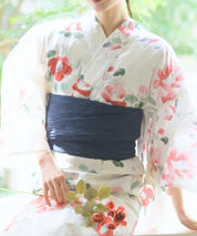 儚夏浴衣 白昼の紅椿 単品