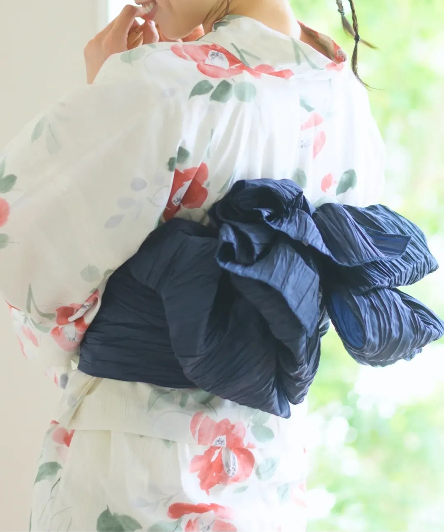 儚夏浴衣 白昼の紅椿 単品