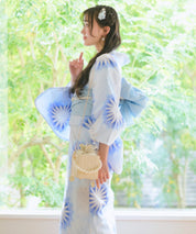 夕涼浴衣 月波水音 二部式単品