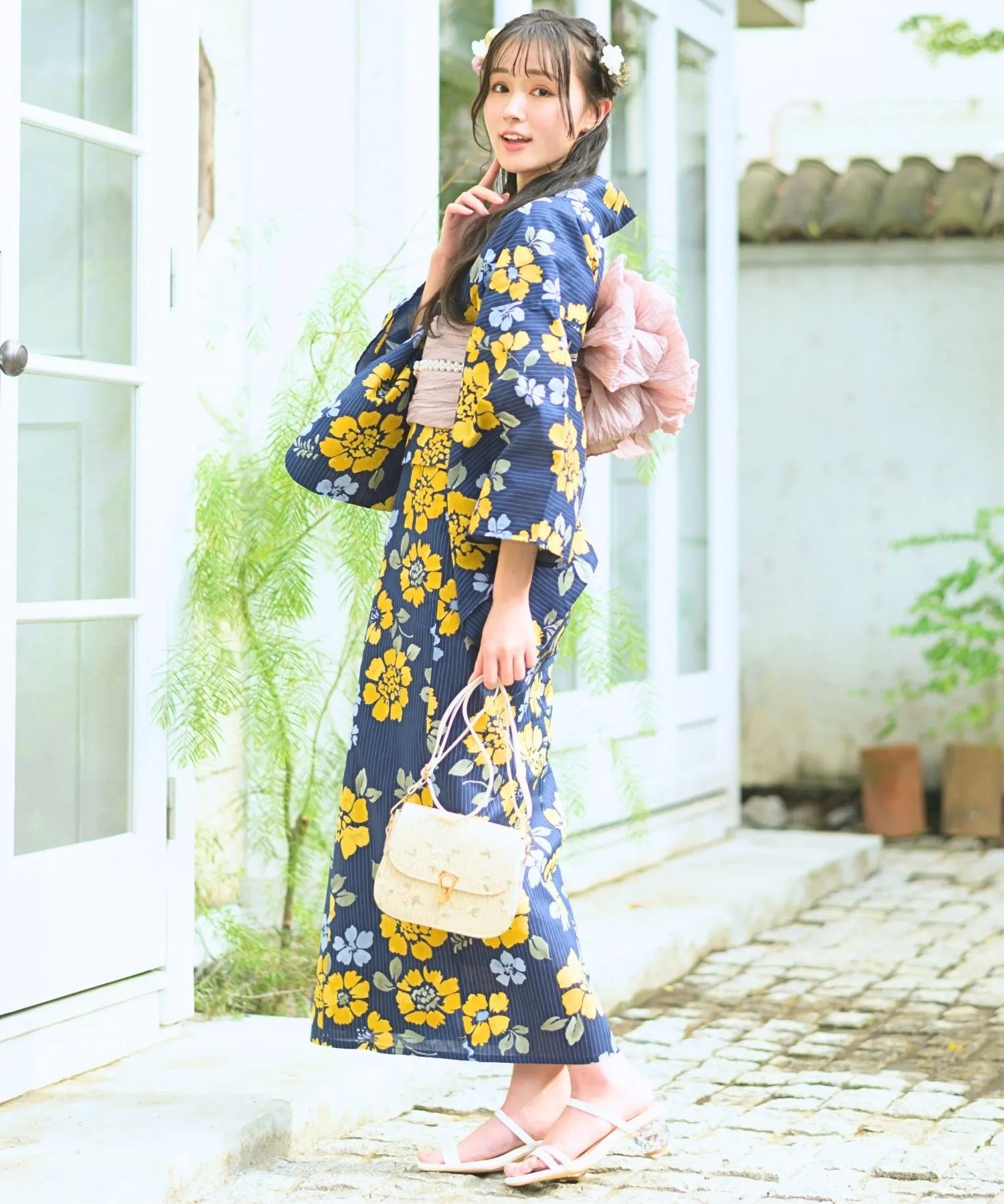 夕涼浴衣 星夜の花姫 二部式単品
