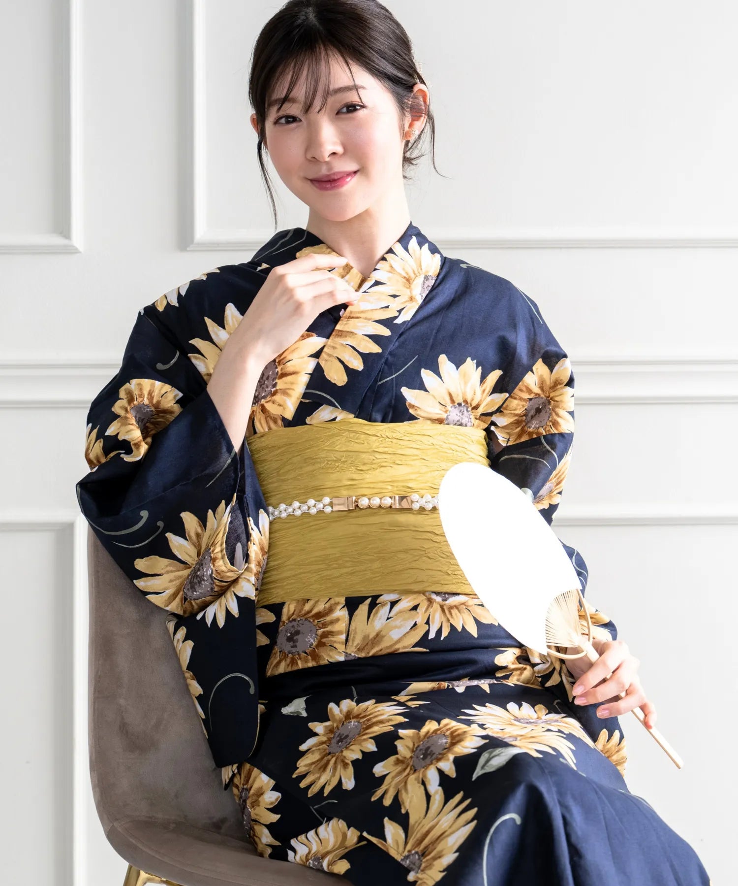 儚夏浴衣 夏宵の向日葵 単品