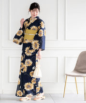 儚夏浴衣 夏宵の向日葵 単品