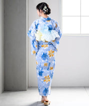 夏花浴衣 夏紋涼花 単品