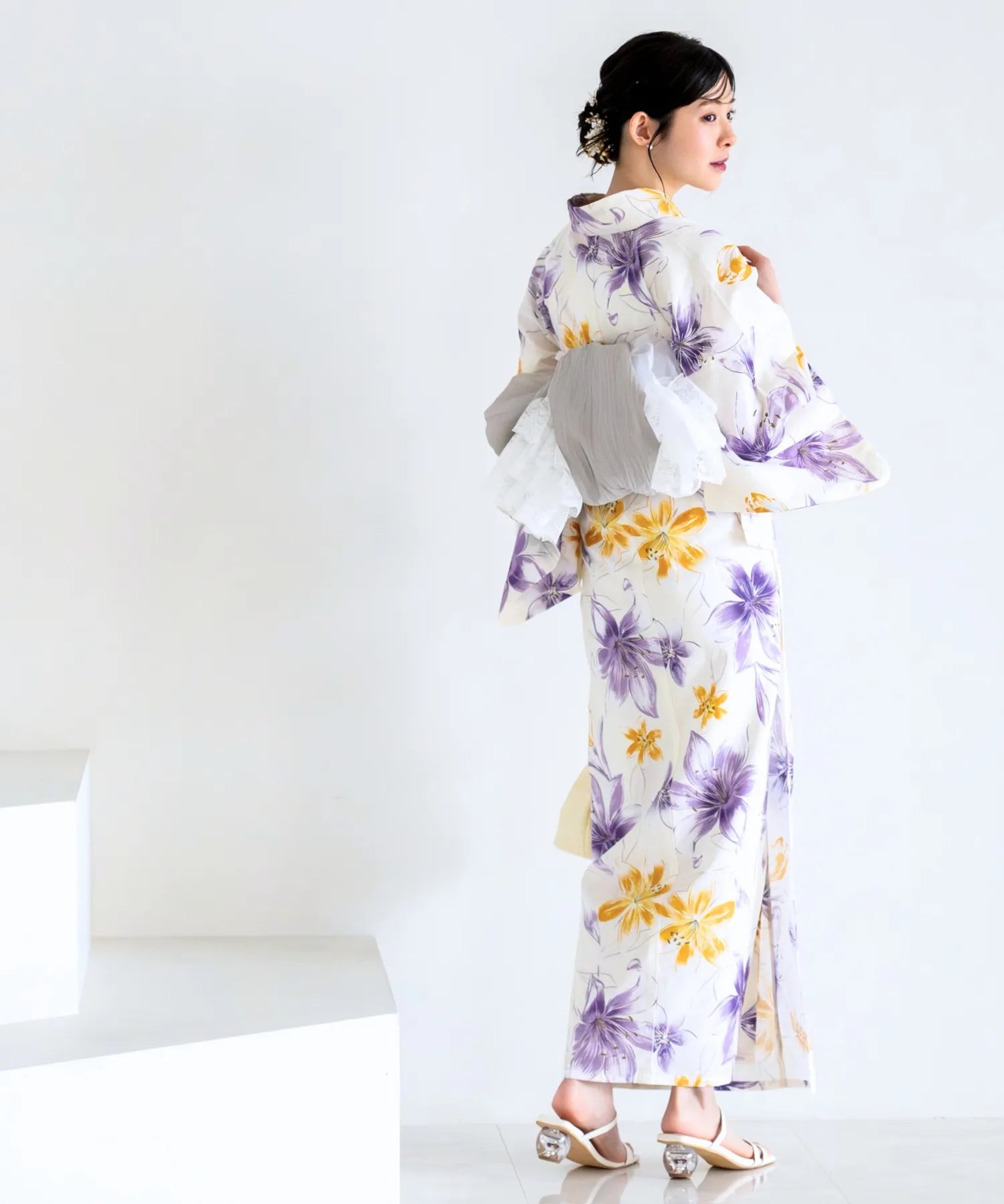 夏花浴衣 夢見る花灯り 単品