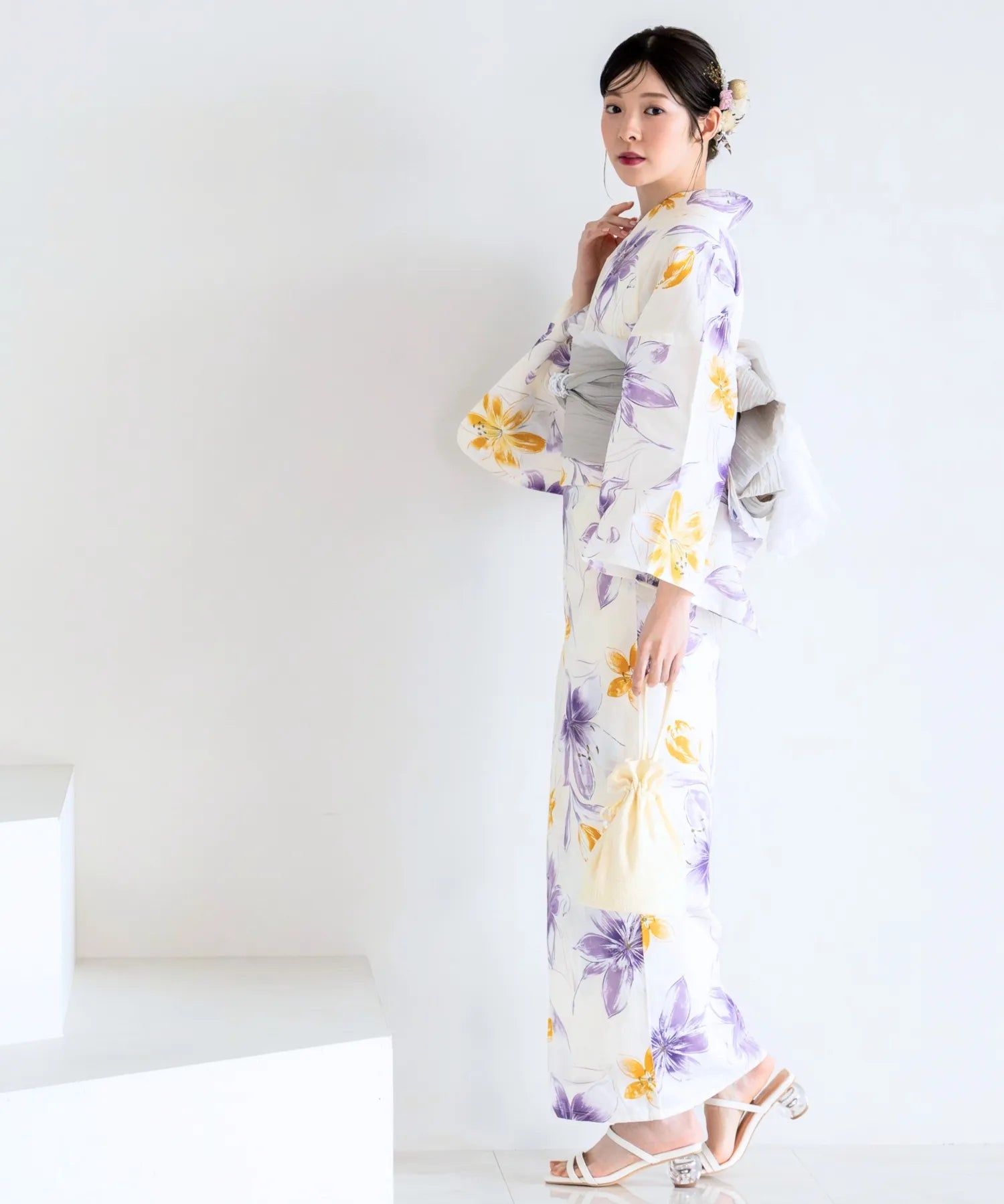 夏花浴衣 夢見る花灯り 単品