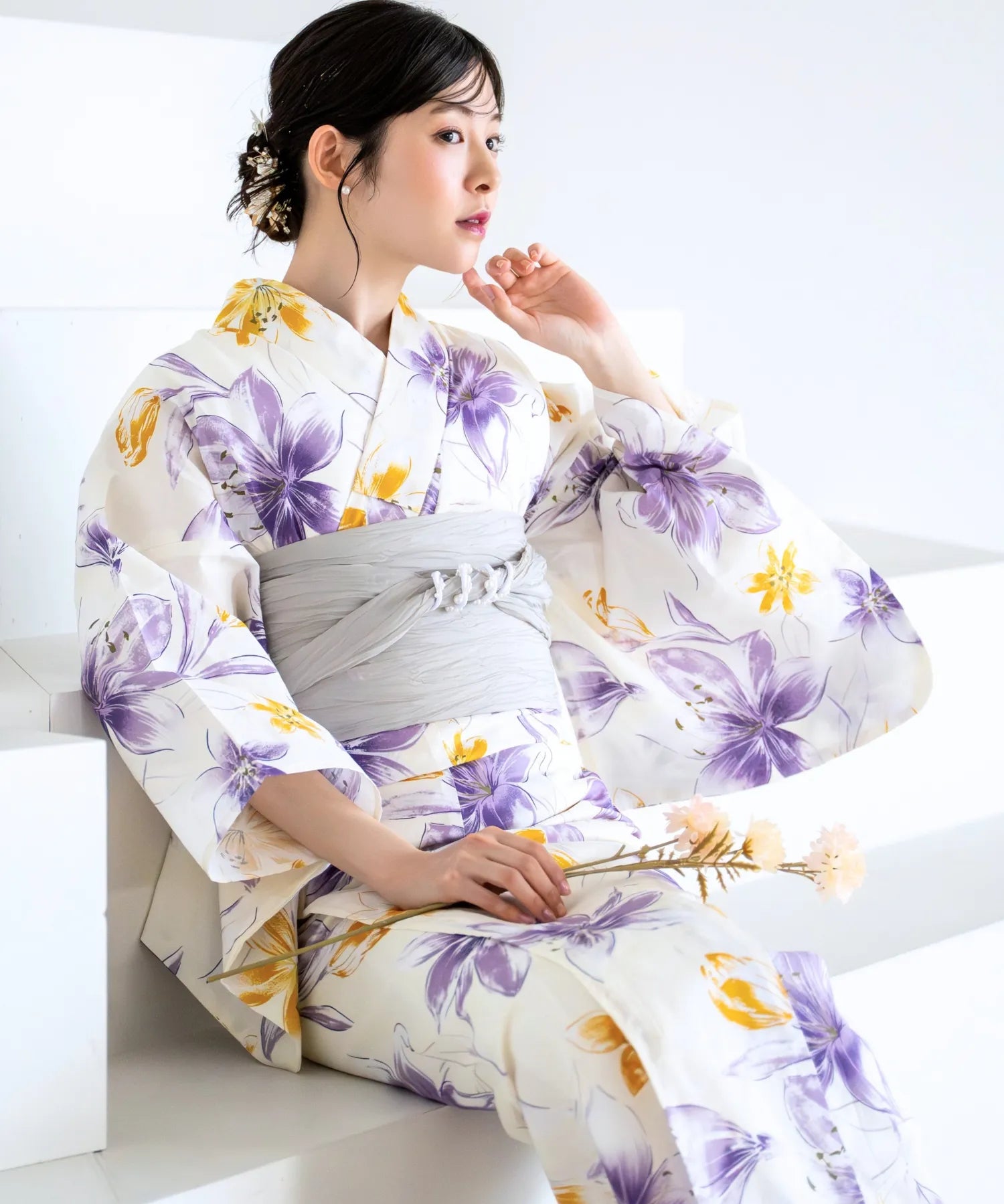 夏花浴衣 夢見る花灯り 単品