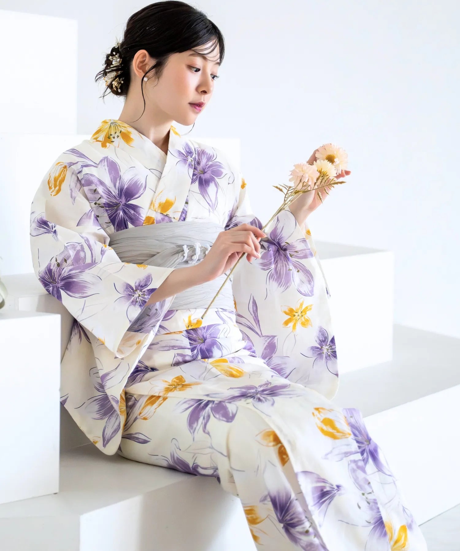 夏花浴衣 夢見る花灯り 単品